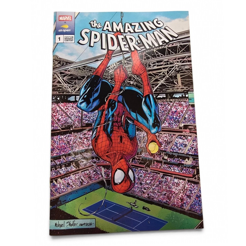 MARVEL x US Open 2026 The Amazing Spider-Man Comic Book 1 Custom Limited Edition